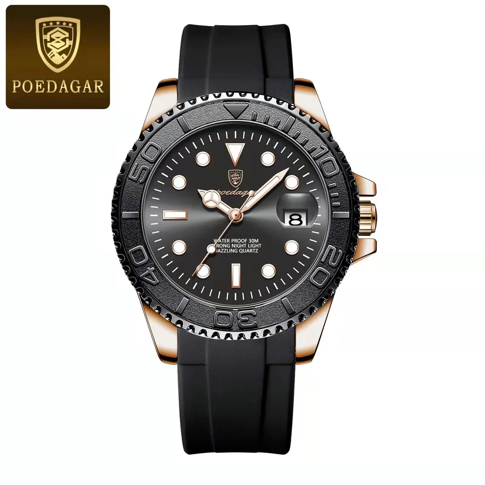 Luxury Waterproof Men's Quartz Watch with Luminous Features - Smarsty