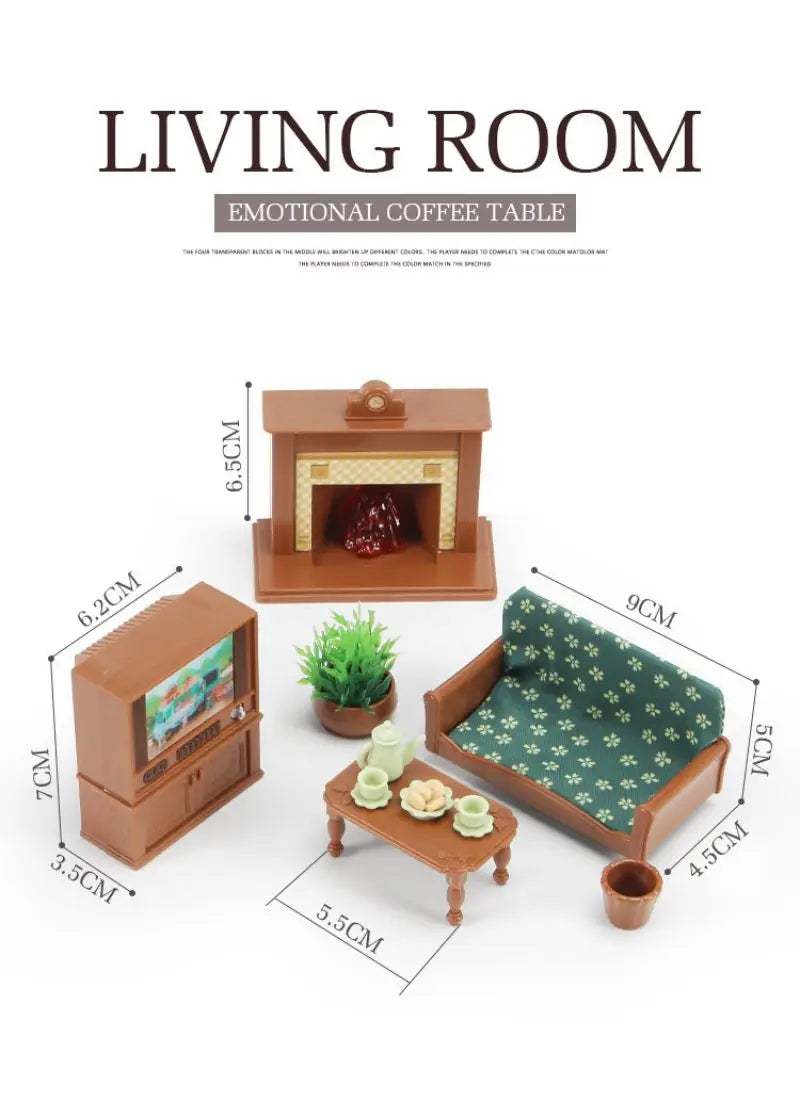 family games dollhouses playhouse miniature furniture pretend toys princess castles villas Christmas present kids toys by Smarsty