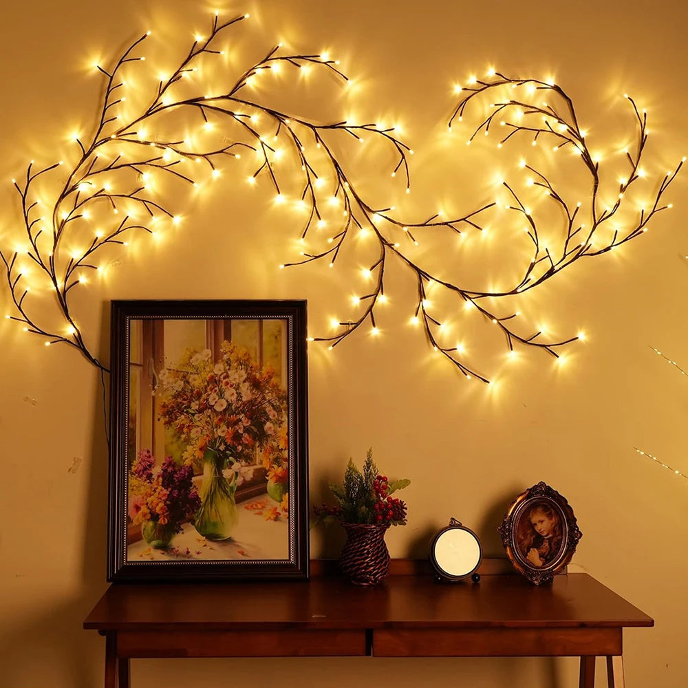 Outdoor Lighting Light String Solar Tree and Vine Lamp 96LED Tree Branches Light Waterproof Garland Home Decorative Lights