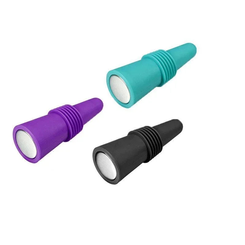 Silicone Wine Bottle Stopper Set for Leak Proof Sealing - Smarsty