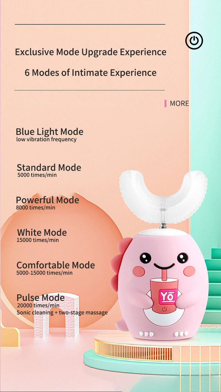 360 Degree Sonic Electric Toothbrush for Kids - Smarsty