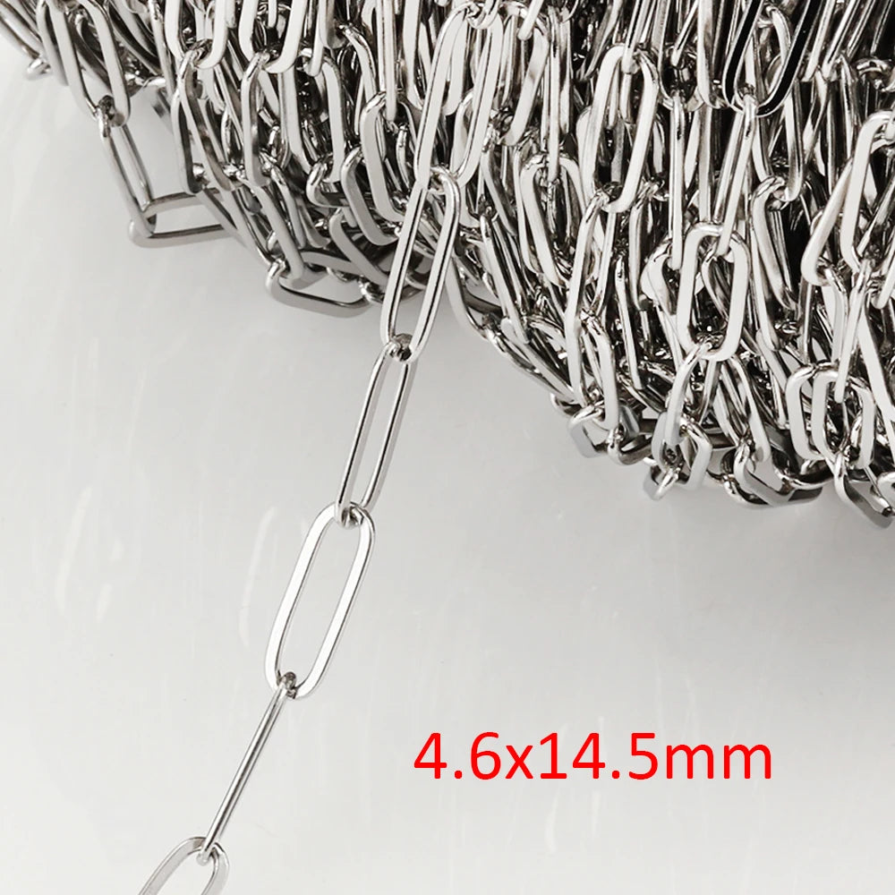 No Fade 2 Meter Stainless Steel Chain For Jewelry Making - Smarsty