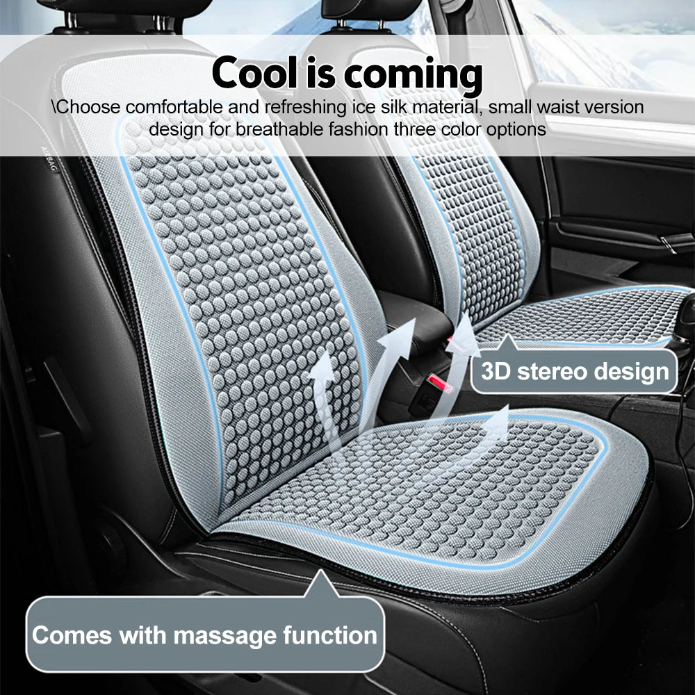 Ice Silk Car Seat Cover Cooling Cushion For Summer Comfort - Smarsty