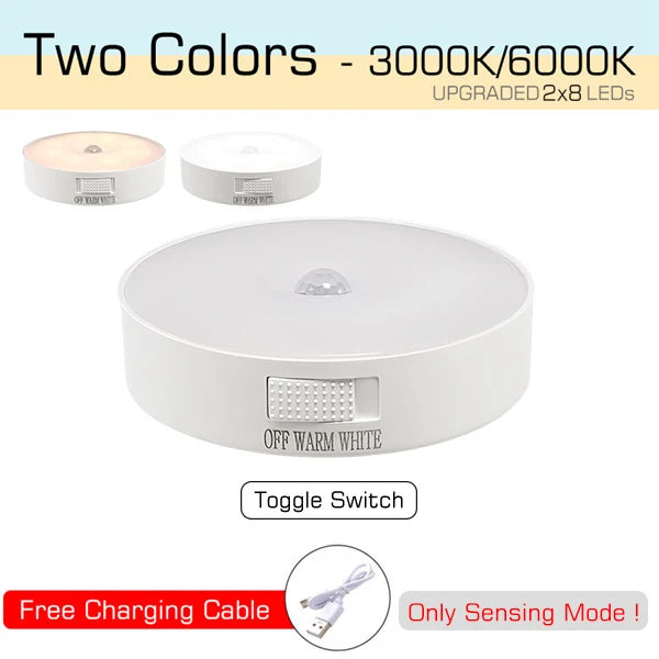 USB Rechargeable Motion Sensor LED Night Light - Smarsty