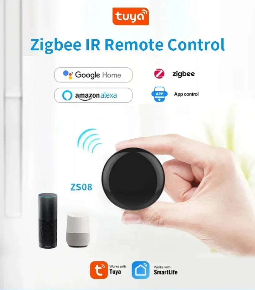 Tuya Zigbee Smart IR Remote Control for Home Automation - Smarsty
