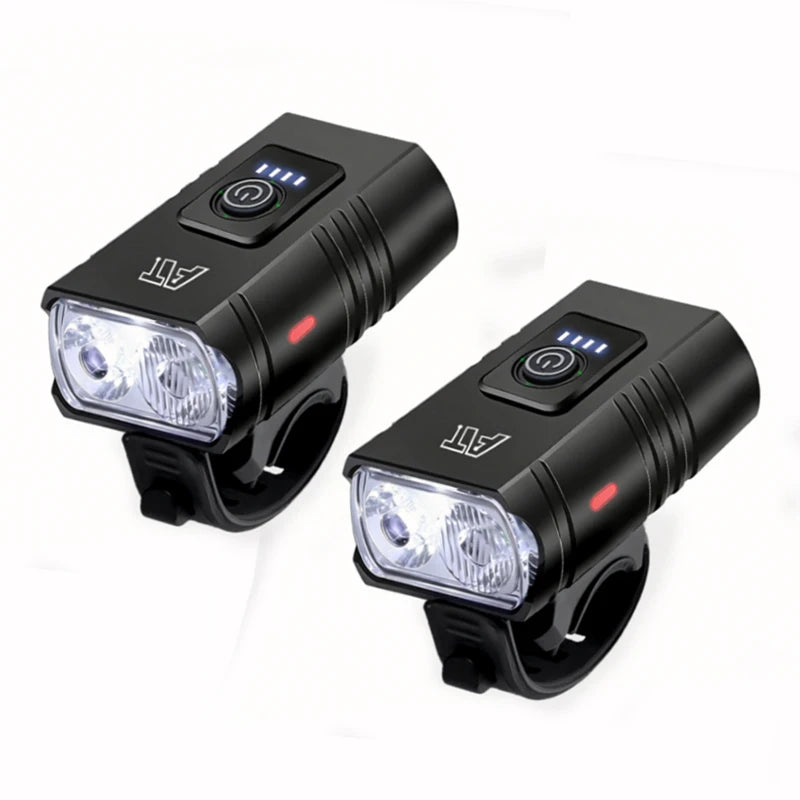 LED Bicycle Front Light Type-C Rechargeable Bicycle Headlight MTB Road Bike Headlamp Easy to Install Cycling Accessories - Smarsty