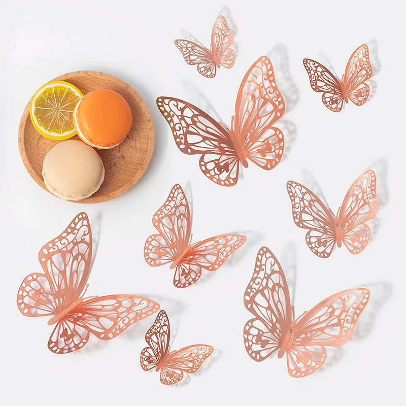 3D Hollow Butterfly Wall Stickers for Kids Room Decor - Smarsty