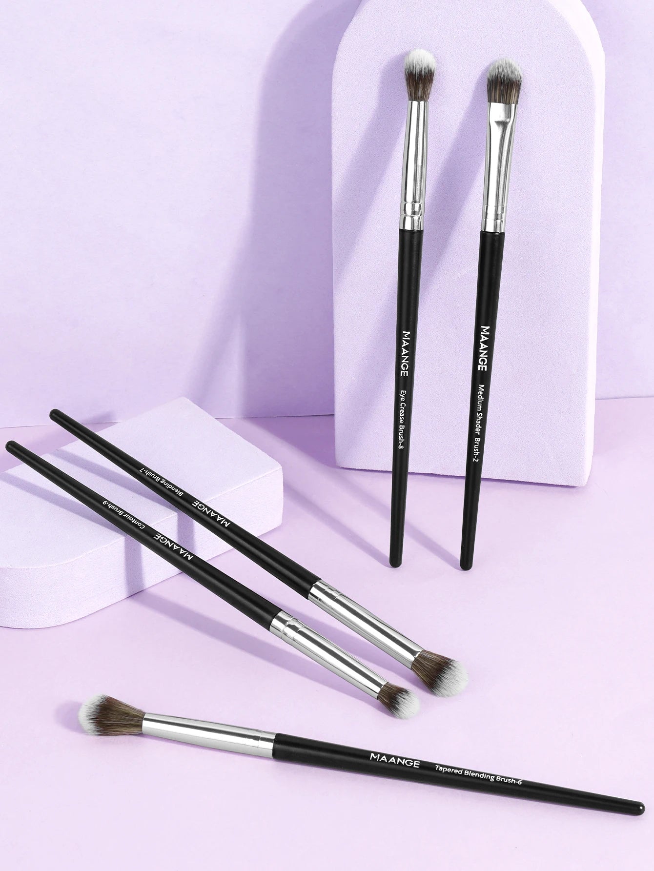 MAANGE 5 Piece Makeup Brush Set for Flawless Application - Smarsty