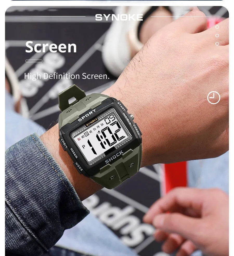 SYNOKE Waterproof Sports Watch with Night Glow Feature - Smarsty