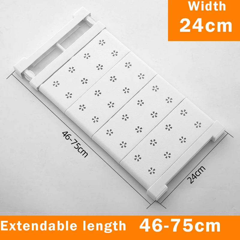 Adjustable Closet Organizer Storage Shelf Wall Mounted Kitchen Rack Space Saving Wardrobe Decorative Shelves Cabinet Holder by Smarsty