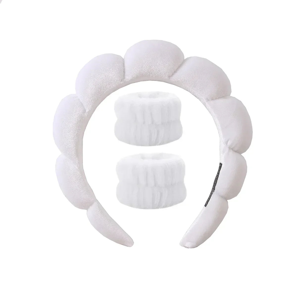 Soft Puffy Sponge Headband For Makeup Retro Terry Cloth - Smarsty