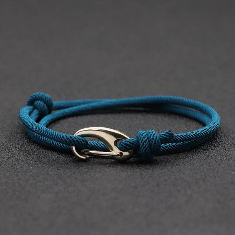 Men’s Adjustable Shark Bracelet Double Layer Rope Strand - Smarsty