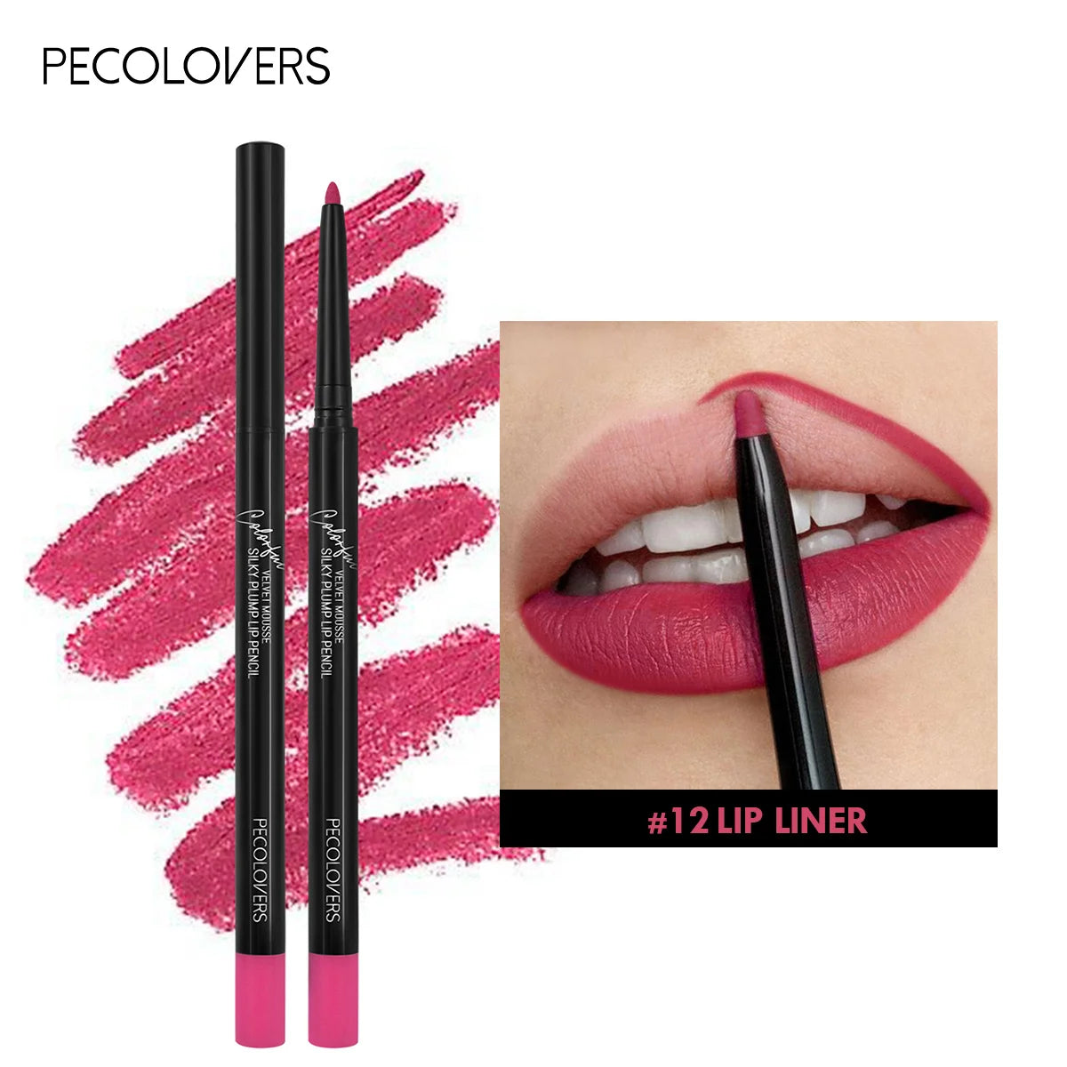 Waterproof Red Lip Liner Pencil for Long Lasting Color - Smarsty