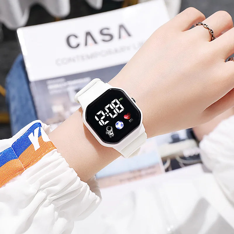 Kids Waterproof Sport Digital Watch with Silicone Strap - Smarsty