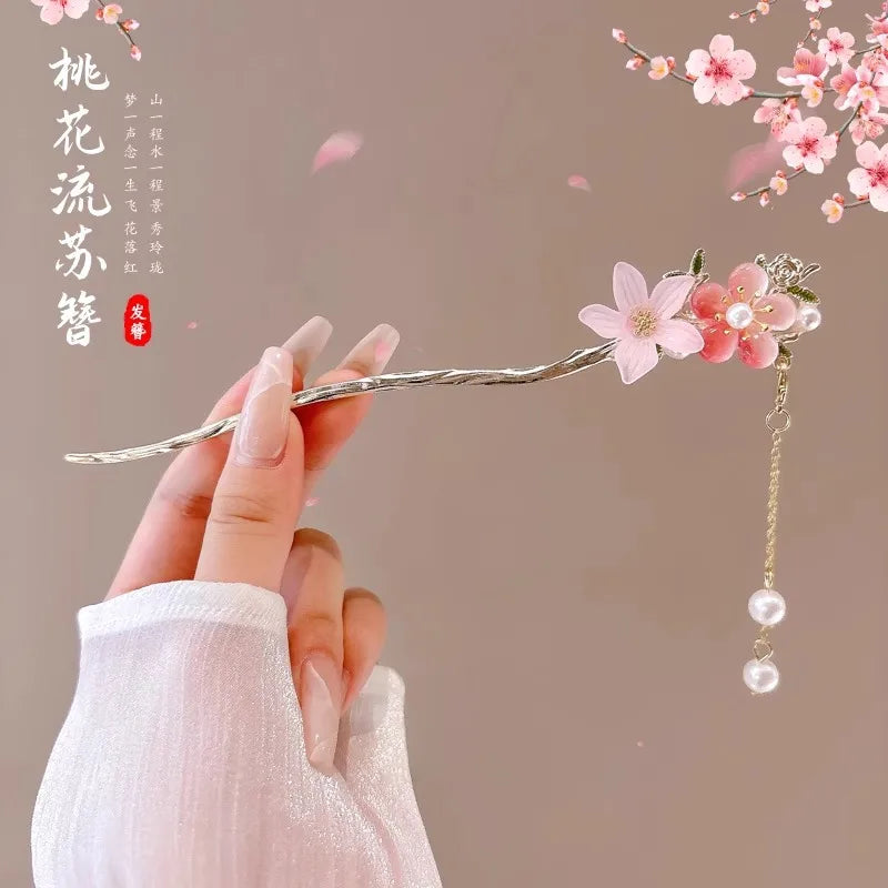 Vintage Chinese Style Flower Hairpin for Women - Smarsty