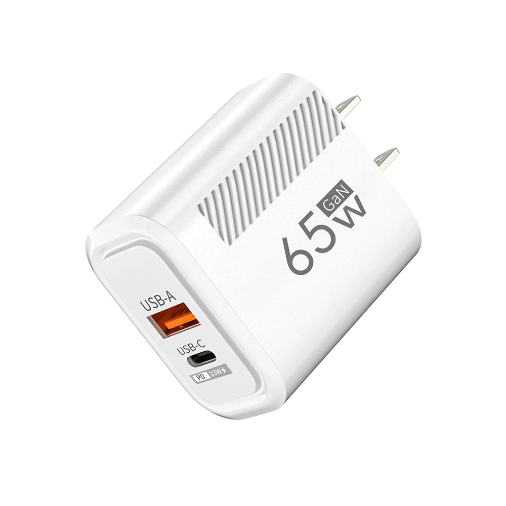 GaN USB C Charger 65W FastCharge EuropeanUnion US Plug - Smarsty