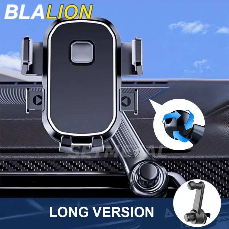 BLALION Car Phone Holder Gravity GPS Support 360 Degree Rotatable Anti Shaking Car Air Vent Mount For IPhone Pro Xiaomi Samsung - Smarsty