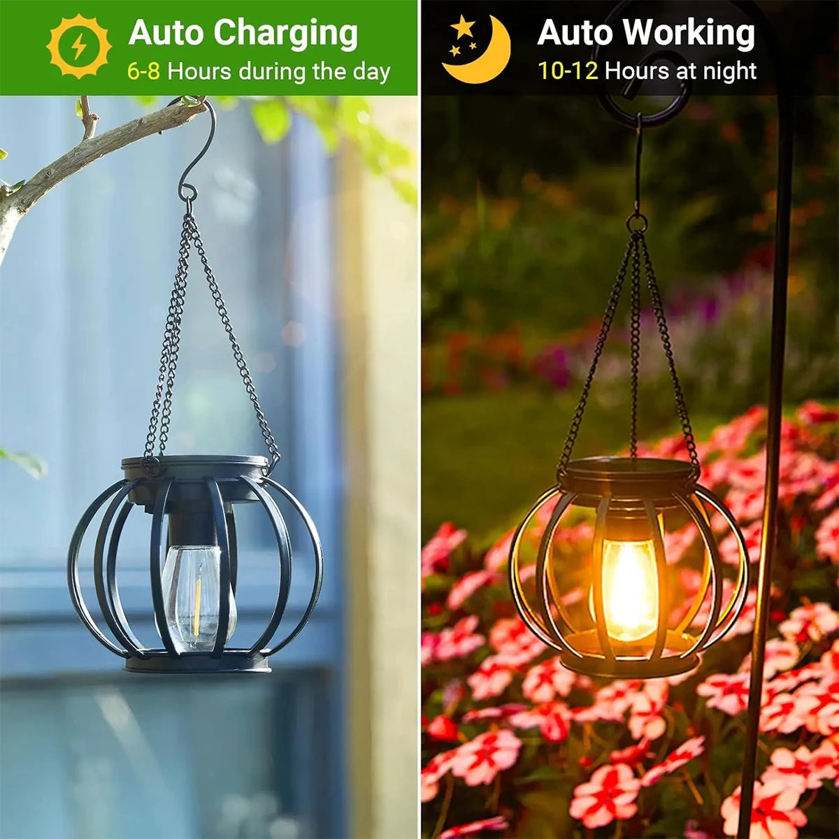 Solar LED Lanterns With Daylight Sensor For Outdoor Use - Smarsty