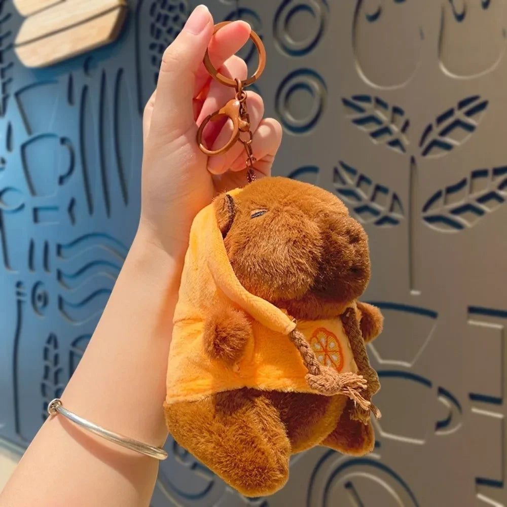 Cute Capybara Plush Toy Hoodie with Wings Simulation Doll Small Size Stuffed Animals Anime Fluffty Toy Birthday Party