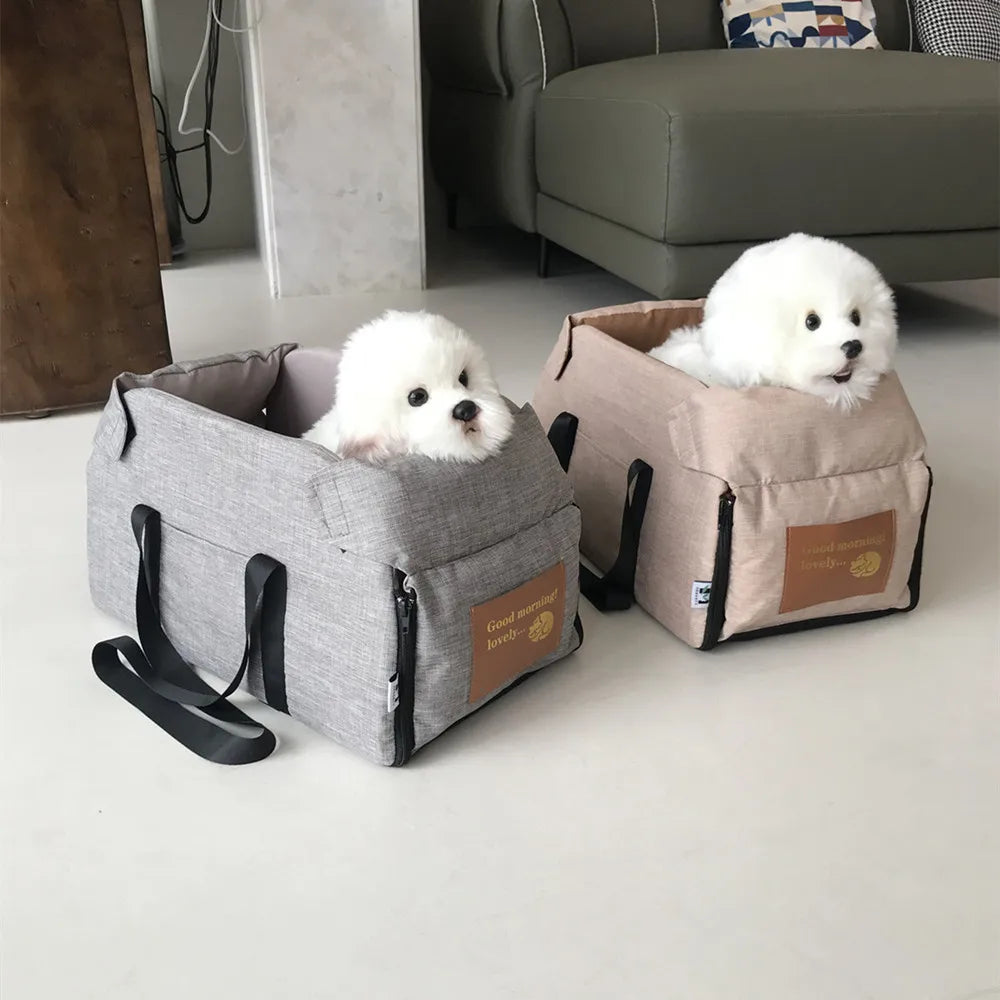 Portable Dog Car Seat Bed for Safe Travel - Smarsty