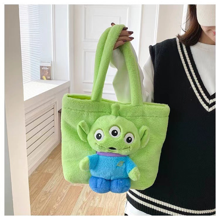 Disney Stitch Plush Shoulder Bag Cute Strawberry Bear - Smarsty