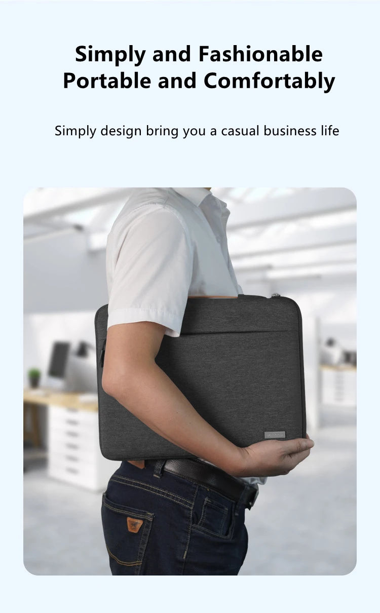 Shockproof Multi Pocket Laptop Sleeve For MacBook Pro