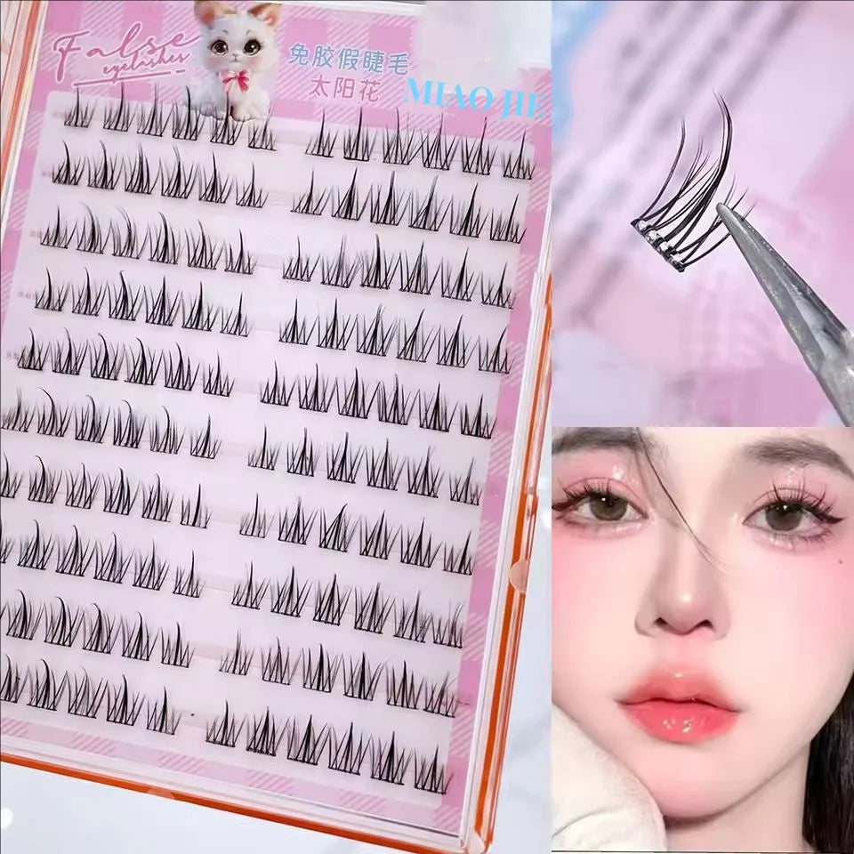 Miaojie No-Glue False Eyelashes for Easy Application - Smarsty