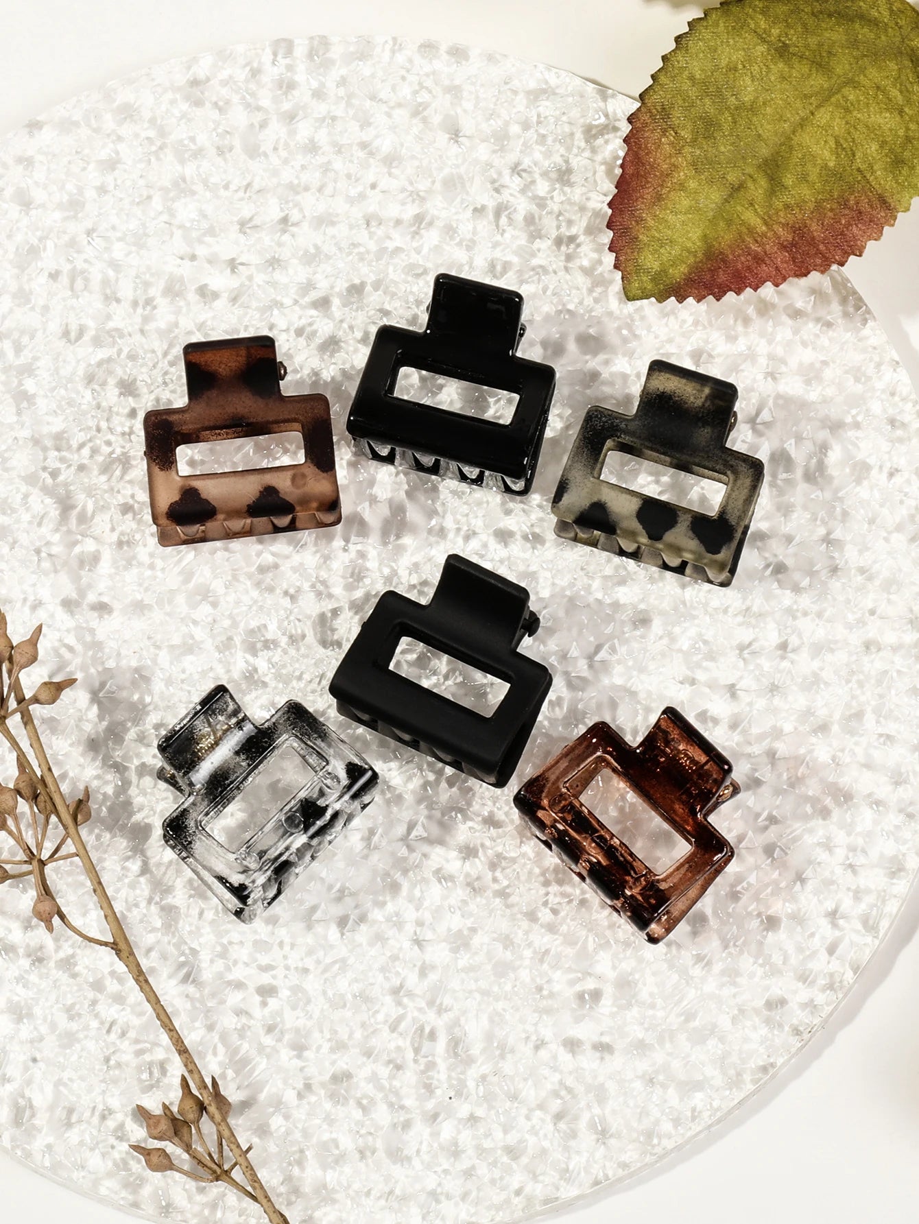 Mini Flower Hair Clips Pack Creaseless Claw Clips For Bangs - Smarsty