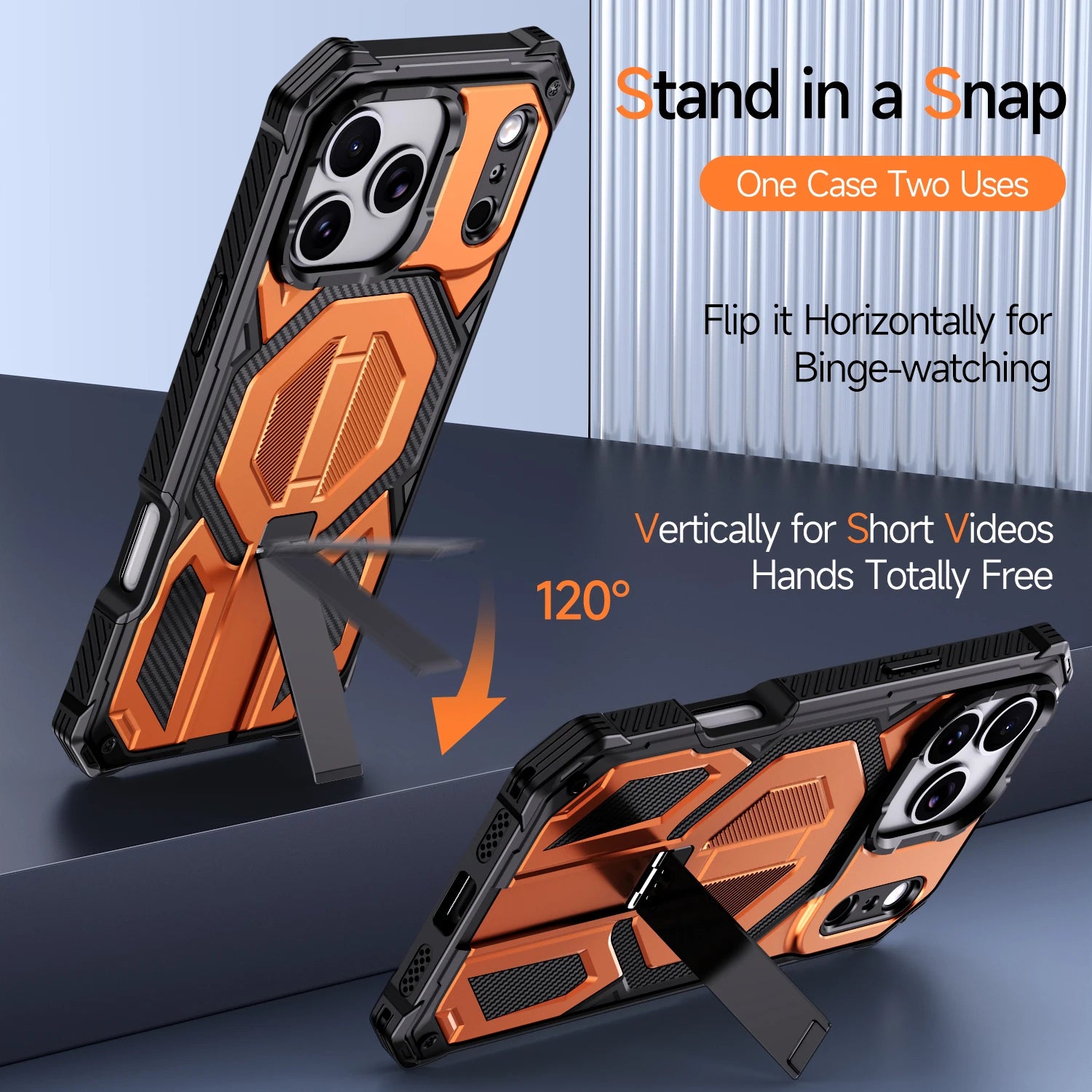 Case For iPhone 17 Air 16e 16 15 14 13 12 17 Pro Max Plus Coque For Magsafe Wireless Charging Magnetic Metal Stand Armor Cover