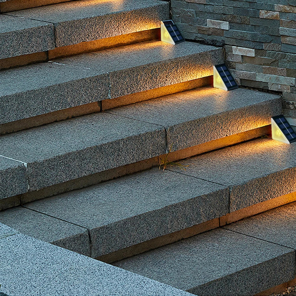 Outdoor Solar Step Lights with RGB Colors for Safe Pathways - Smarsty