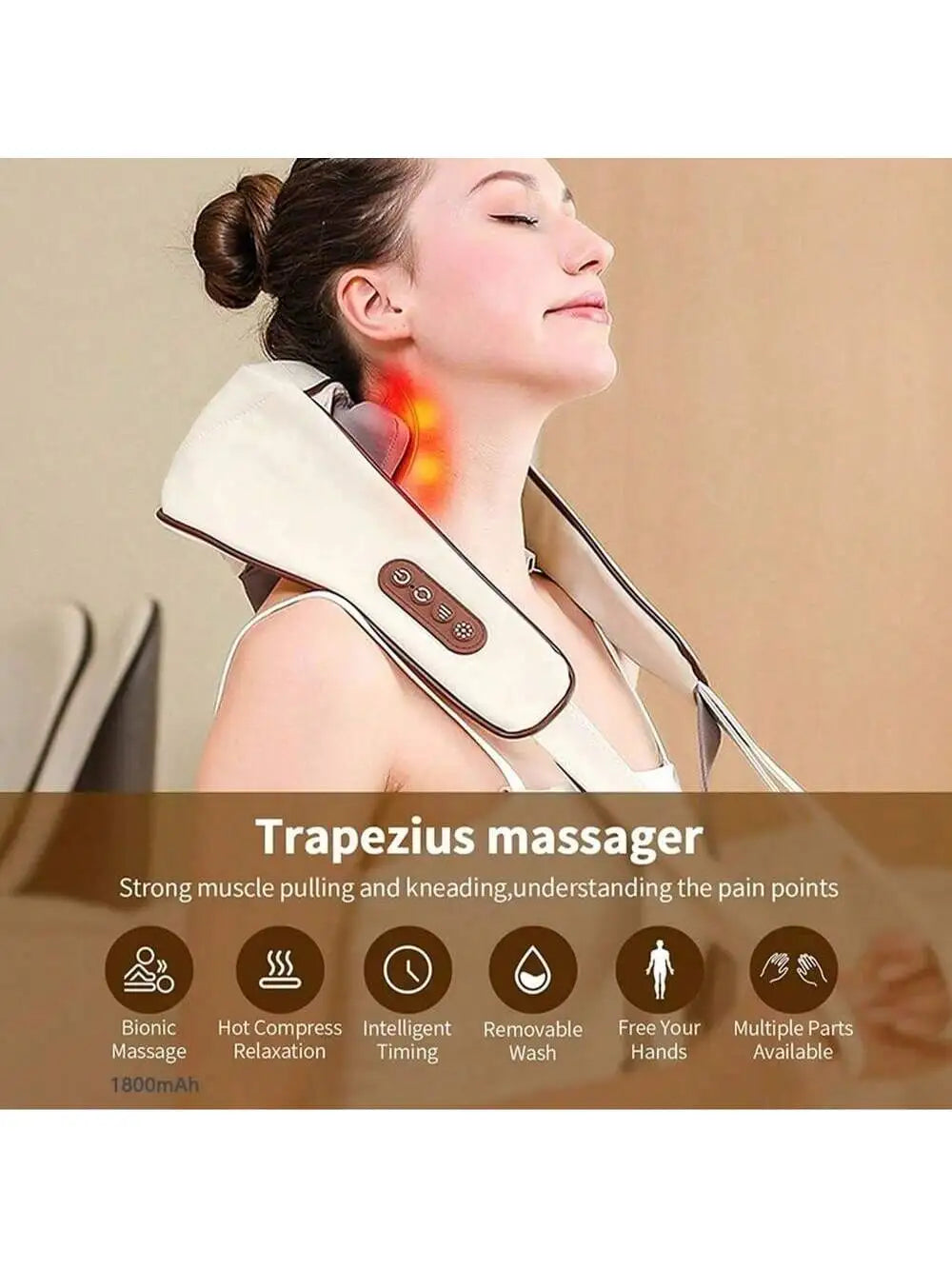 Manual Wooden Massage Roller for Full-Body Relaxation - Smarsty