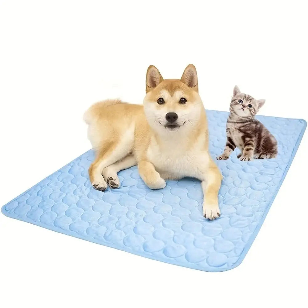 Cooling Summer Dog Mat Breathable Pet Bed Washable - Smarsty