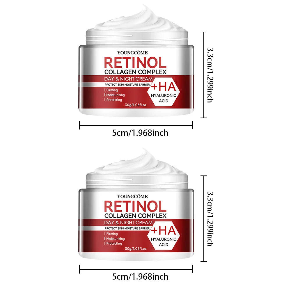 Retinol Collagen Facial Care Moisturizing Cream Deep Hydration Suitable for dry Aging Face Cream Moisturizing Skin Repair - Smarsty