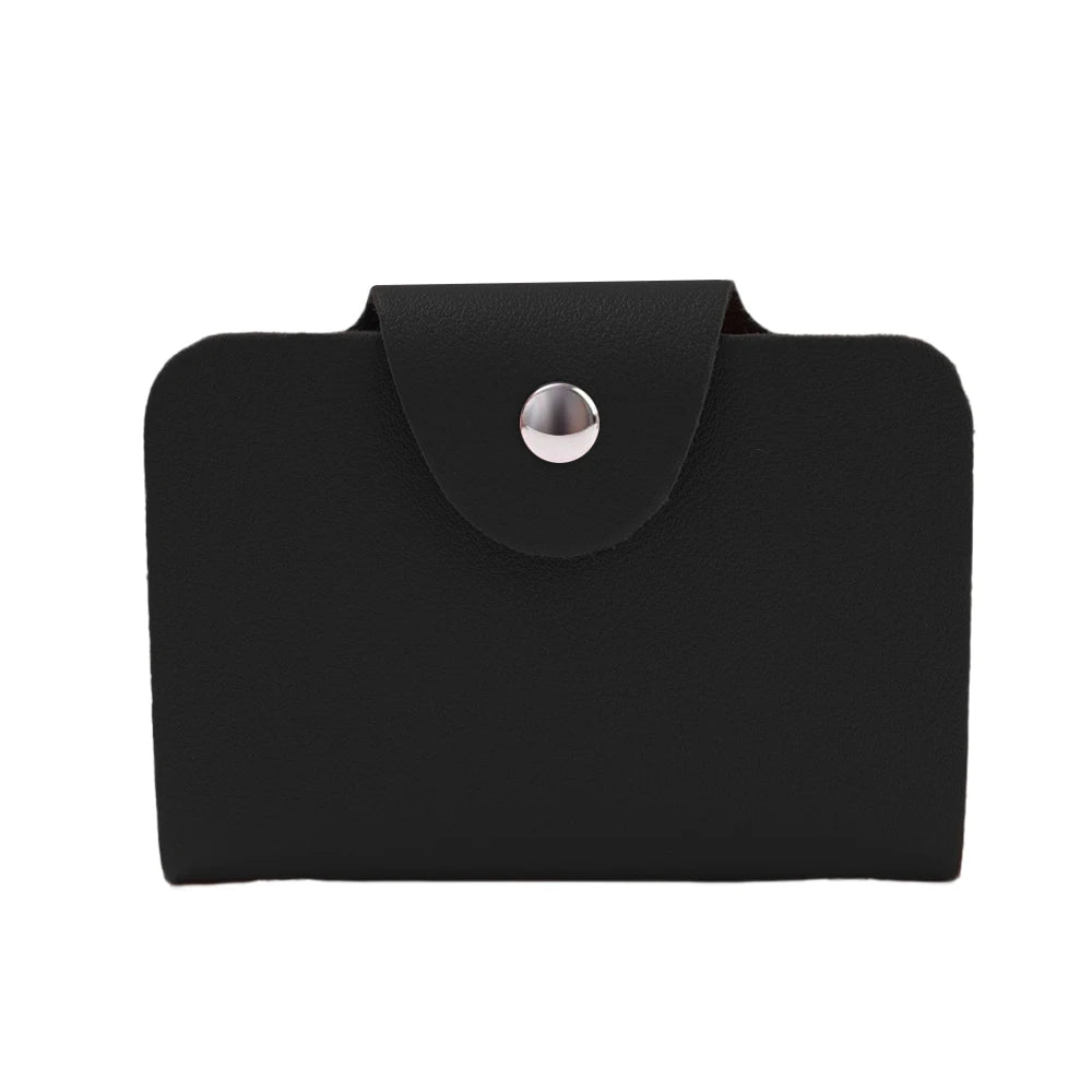24 Bits Credit Card Holder Business Bank Card Pocket PU Large Capacity Card Cash Storage Clip Organizer Case ID Holder Pouch