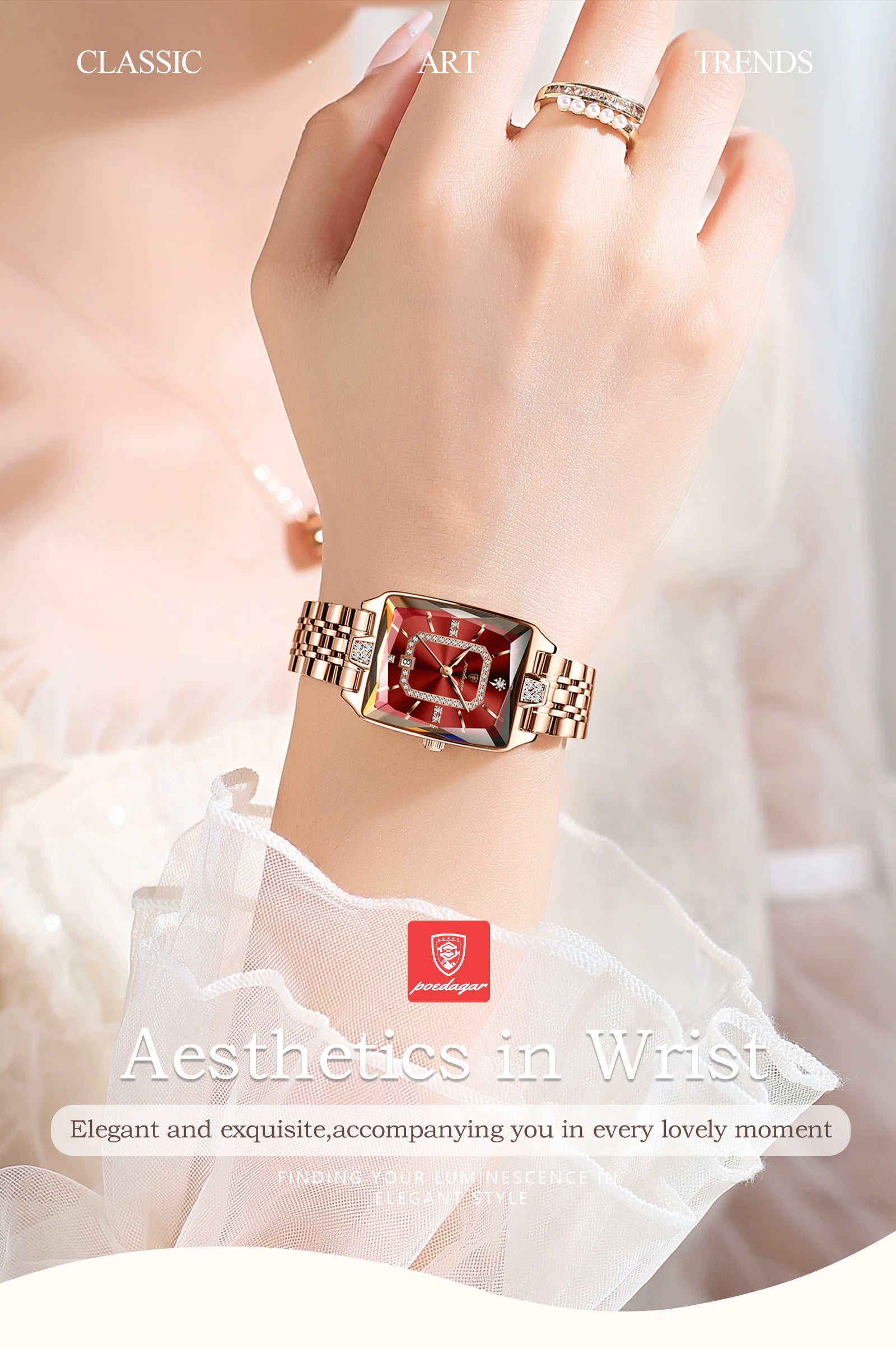 Elegant Waterproof Stainless Steel Women's Wristwatch - Smarsty