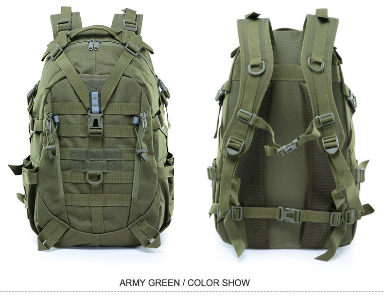 40L Tactical Backpack for Men Camping Hiking Backpacks Reflective Outdoor Travel Bags Survival Molle Climbing Rucksack Bag - Smarsty