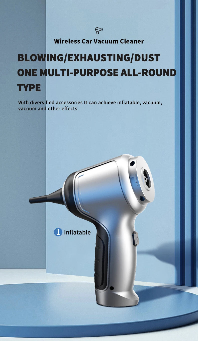 Cordless Car Vacuum Cleaner With Strong Suction Power - Smarsty