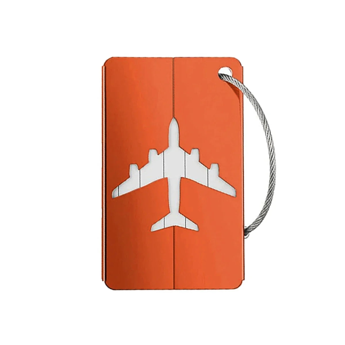 Aluminum Alloy Travel Luggage Tag Hanging Tag Suitcase Tag Plane With Name ID Cards Anti-lost Solid Color Travel Accessories - Smarsty