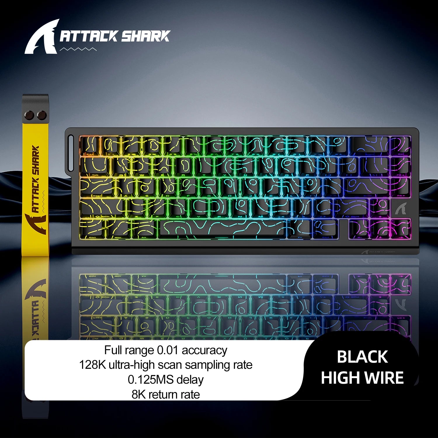 Wired Mechanical Gaming Keyboard With Rapid Trigger 8000Hz