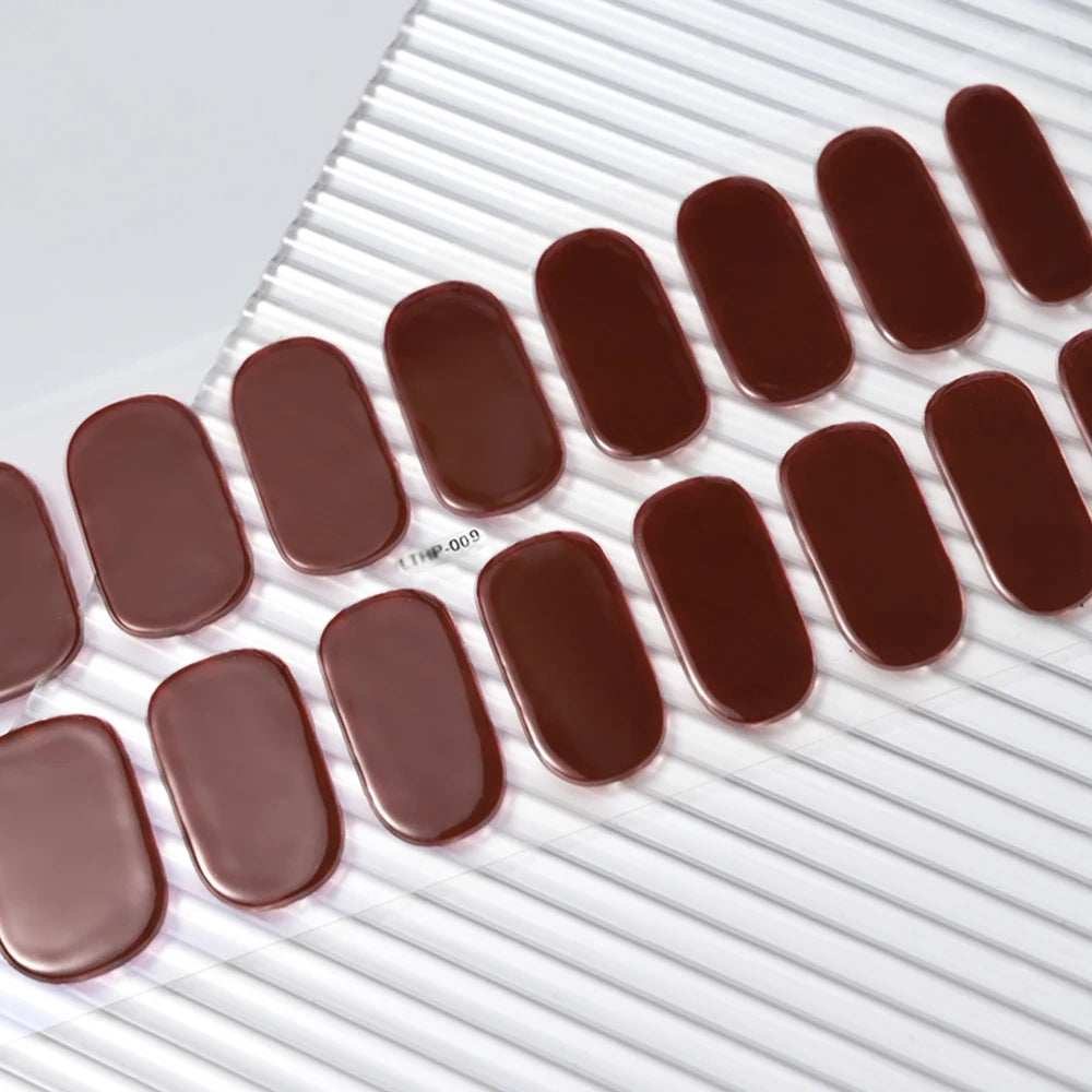 Long-Lasting Semi-Cured Gel Nail Stickers for Easy Application - Smarsty