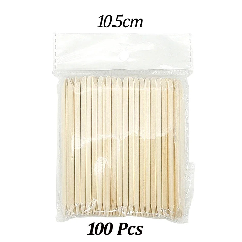 Wood Cuticle Pusher Sticks for Gel Polish Removal - Smarsty