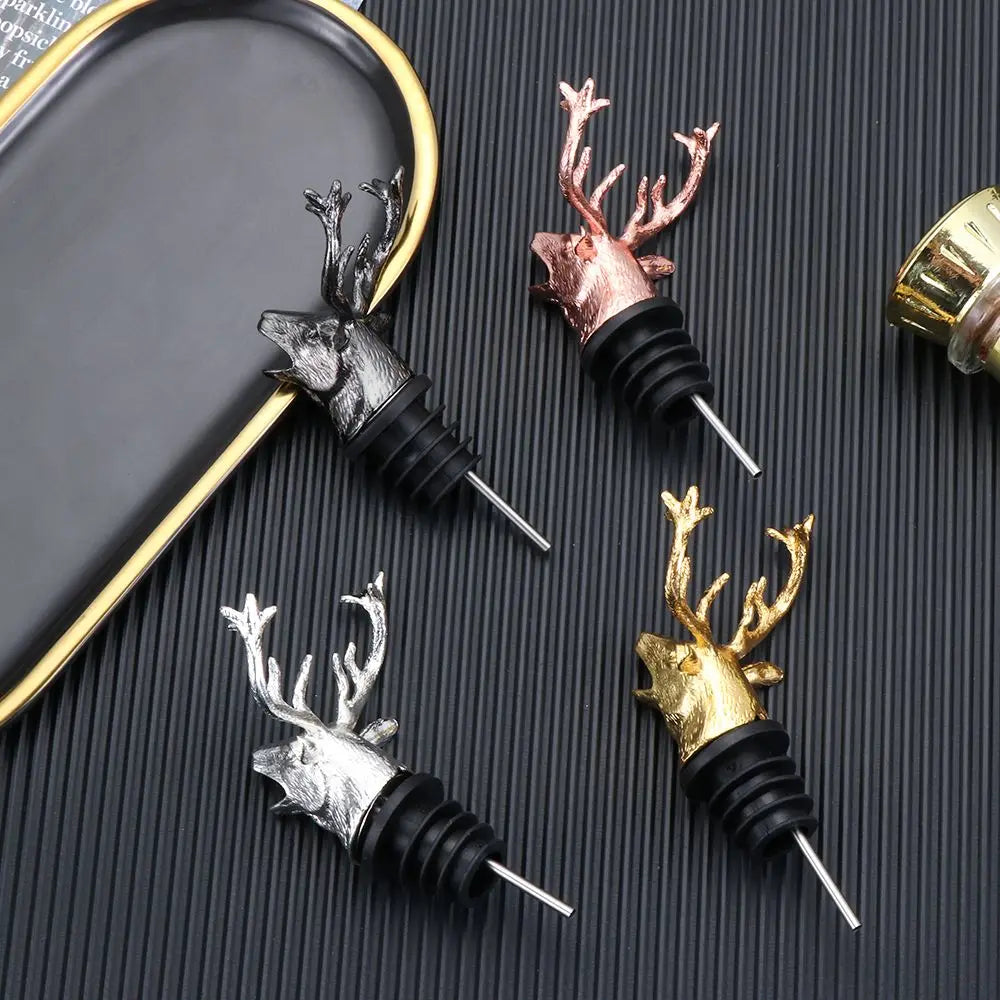 Deer Head Wine Pourer Stopper for Easy Aeration - Smarsty
