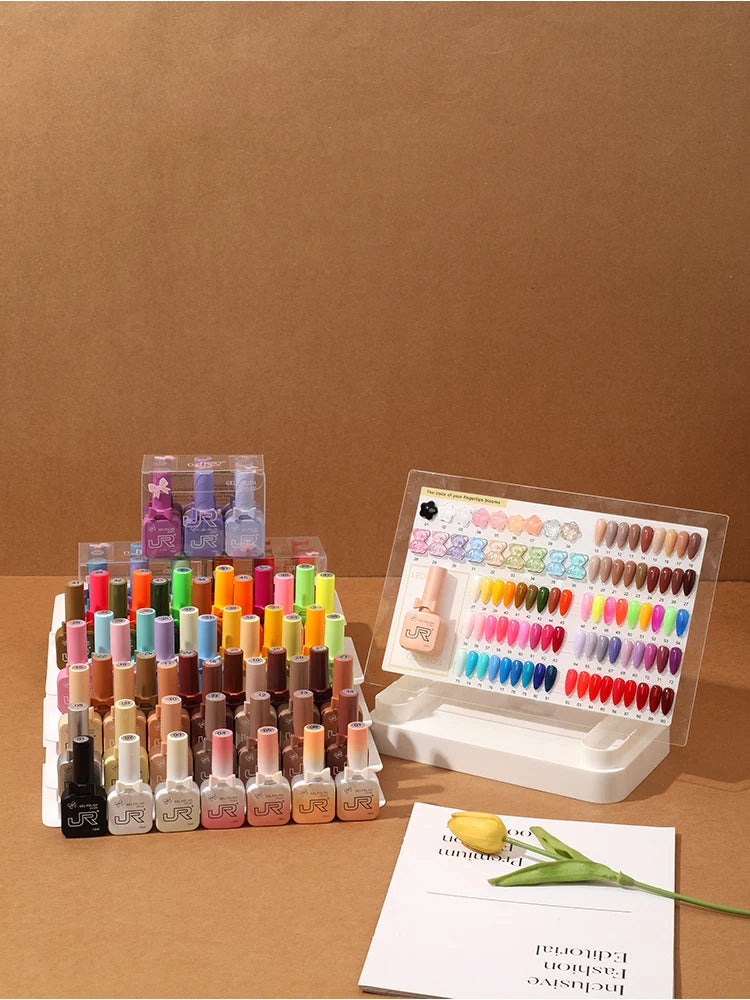 JR 9PCS Gel Nail Polish Set for Home DIY - Smarsty