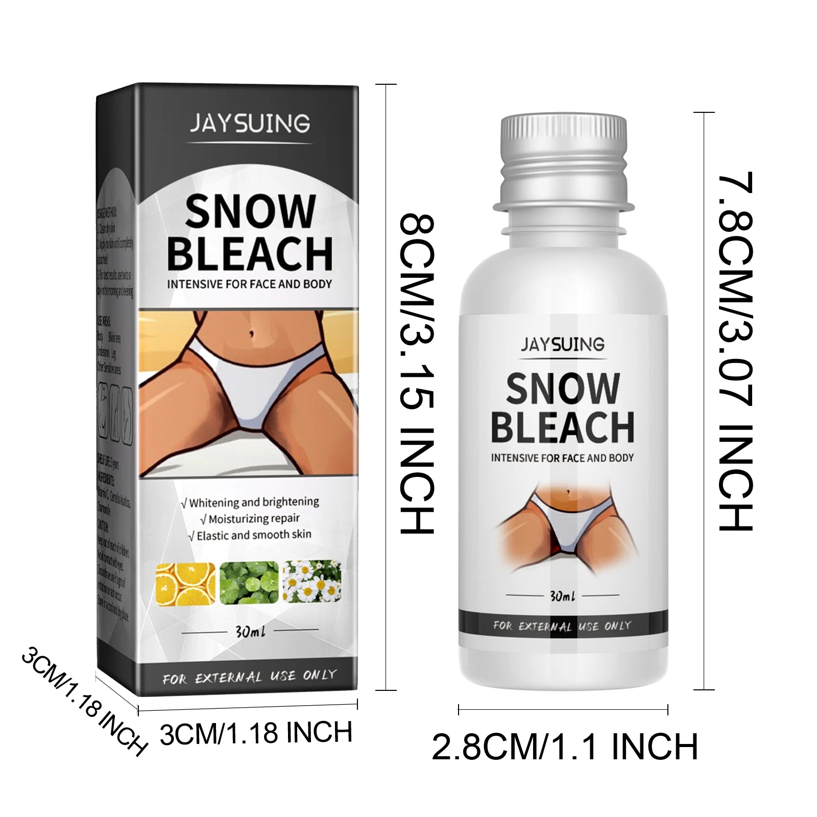 Body Snow Bleach Cream for Dark Spot Removal - Smarsty