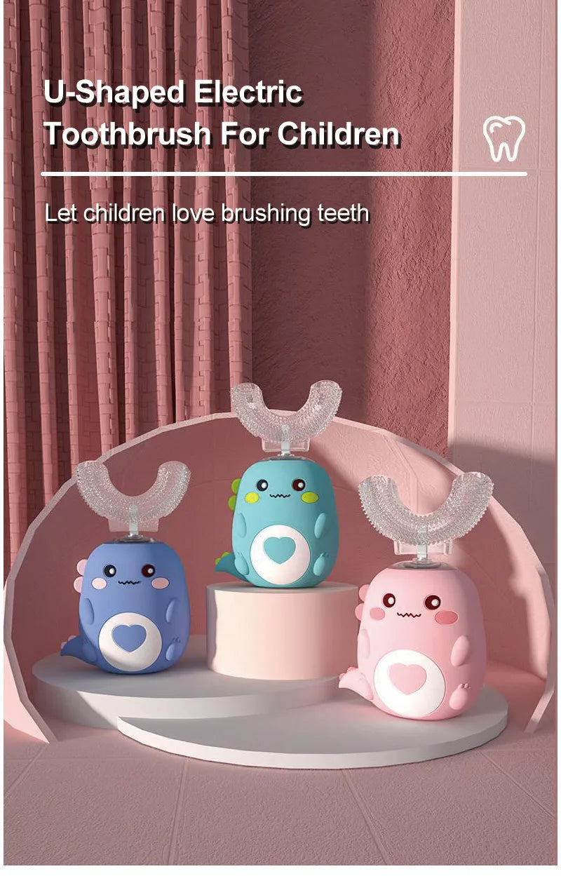 Children's Smart Electric Toothbrush with 360 Degree Cleaning - Smarsty