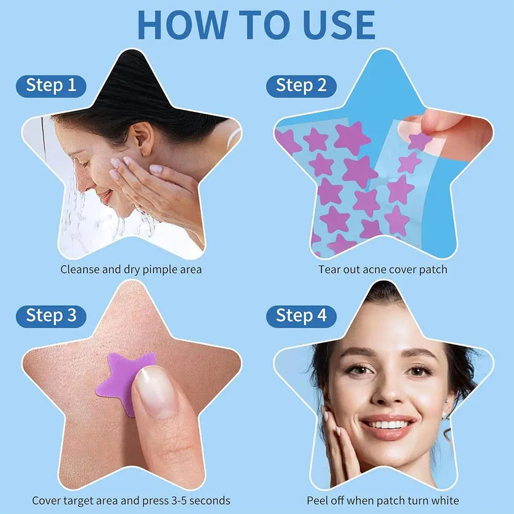 Colorful Star Acne Patches for Spot Treatment - Smarsty