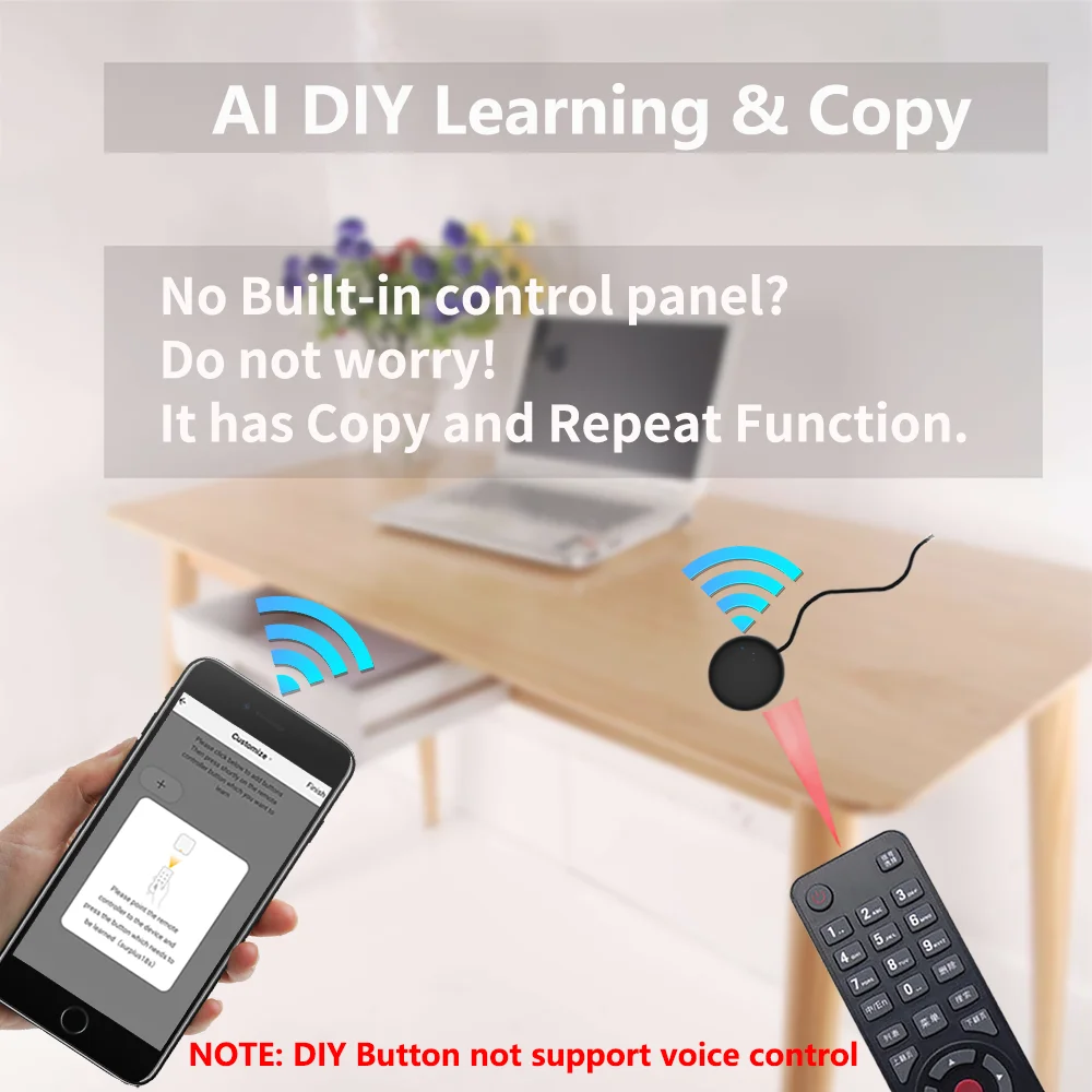 Tuya WiFi Smart IR Remote Control Compatible with Alexa - Smarsty