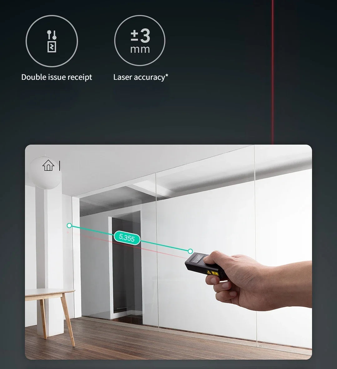 Xiaomi Mijia Smart Laser Rangefinder with LCD Display - Smarsty