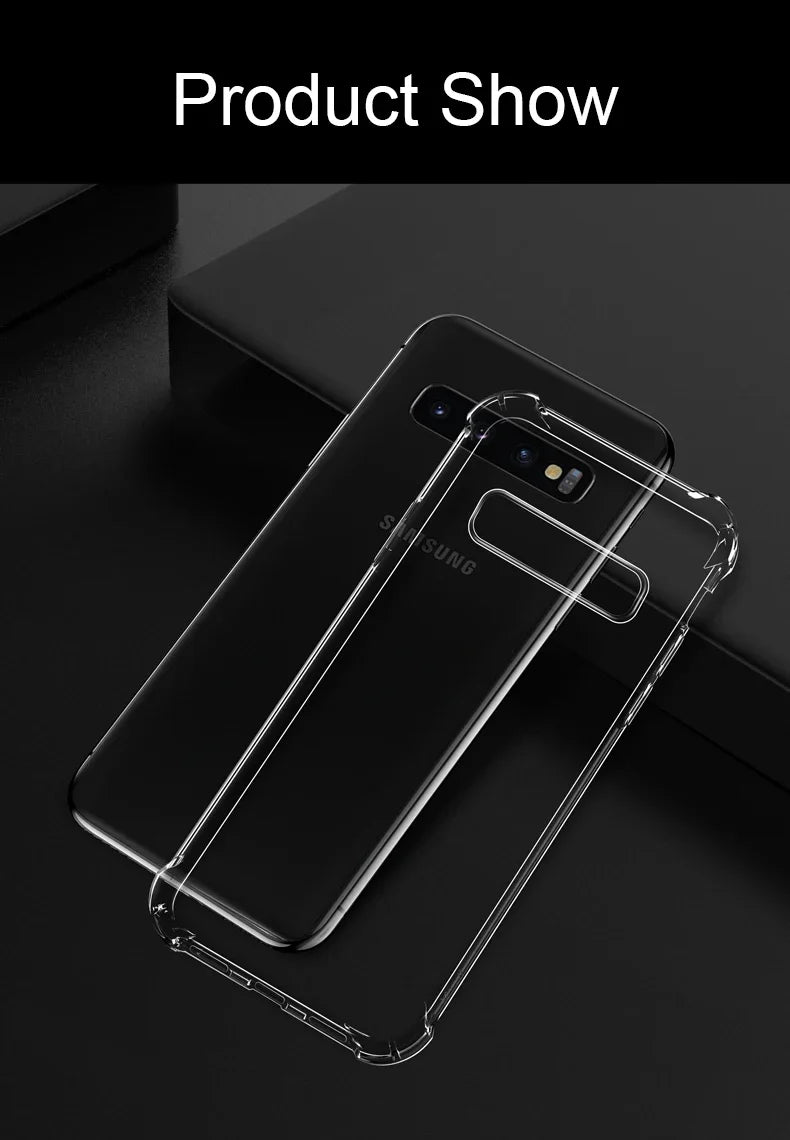 Transparent Silicone Case For Galaxy Phones Soft Shockproof - Smarsty
