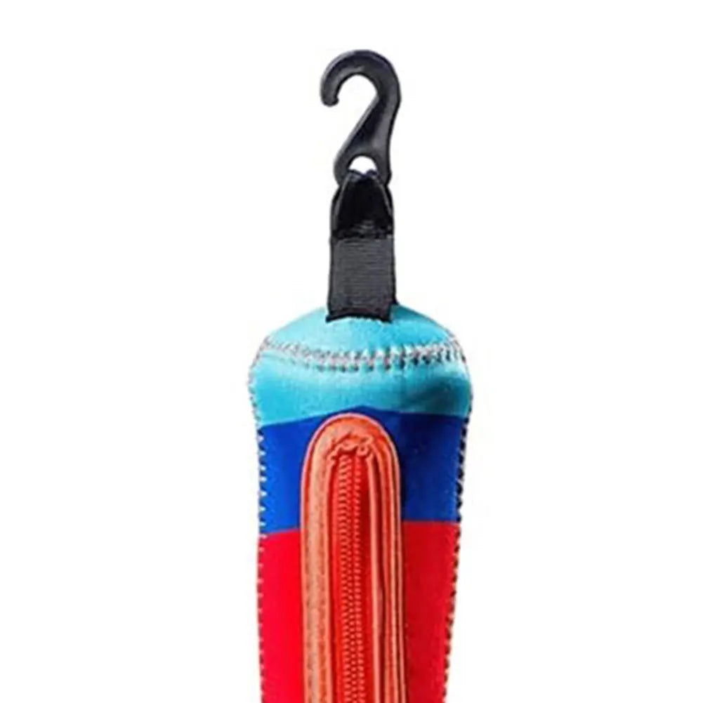 Baseball & Softball Handle Cover Cushy Zippered Sleeve Baseball Bat Handle Cover Hook for Hanging on Fence Baseball Accessories